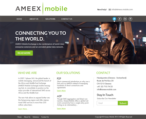 Web-Design von OM für AMEEX Mobile Exchange S.A. | Design: #5991277