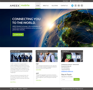 Web-Design von OM für AMEEX Mobile Exchange S.A. | Design: #5996012