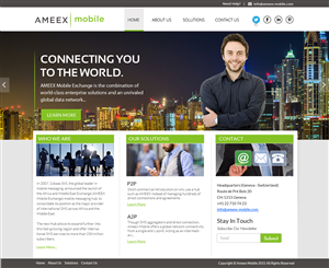 Web-Design von OM für AMEEX Mobile Exchange S.A. | Design: #5996016