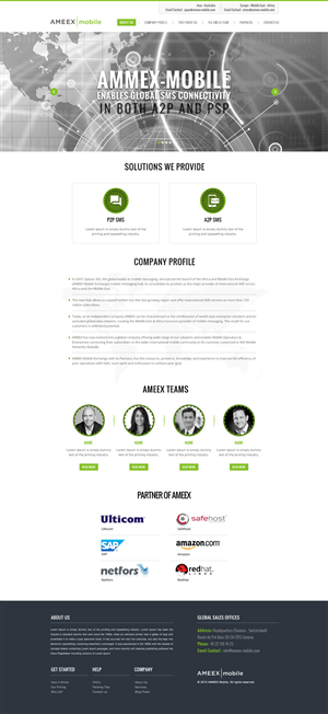 Web Design par Black Stallions Impressive Solutions pour AMEEX Mobile Exchange S.A. | Design #5996789