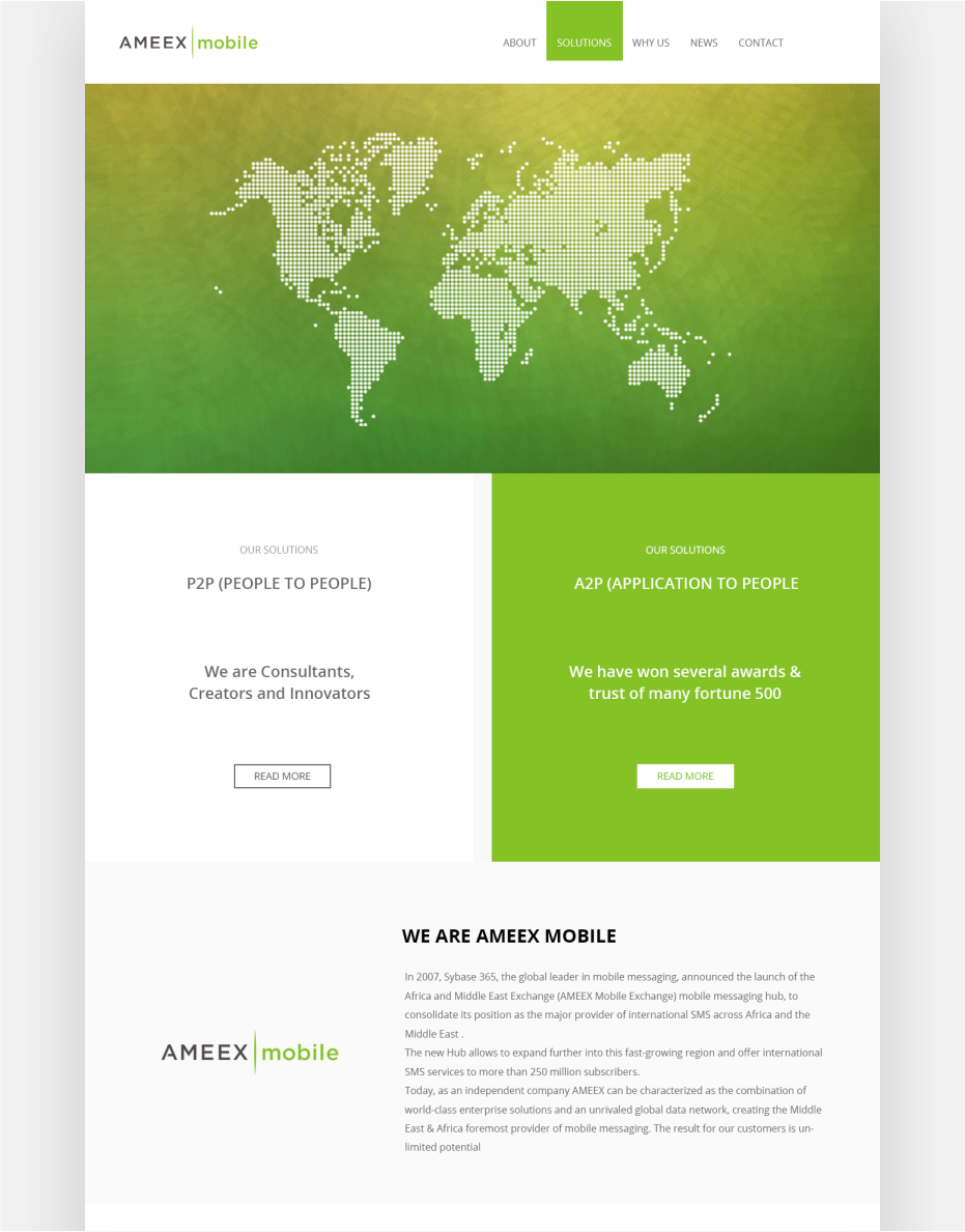 Web Design by Naavyd for AMEEX Mobile Exchange S.A. | Design #6036766