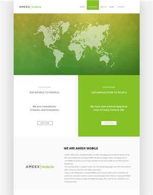 Web Design par Naavyd pour AMEEX Mobile Exchange S.A. | Design #6036766