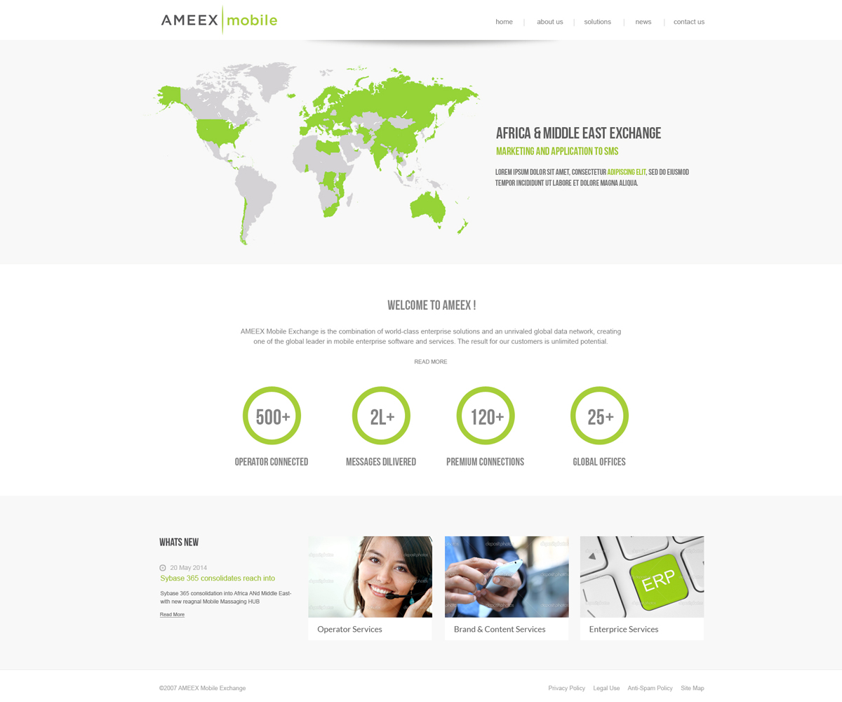 Web-Design von Vikram M für AMEEX Mobile Exchange S.A. | Design #5962540
