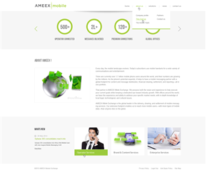Web-Design von Vikram M für AMEEX Mobile Exchange S.A. | Design: #5979513