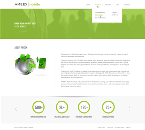 Web-Design von Vikram M für AMEEX Mobile Exchange S.A. | Design: #5983927