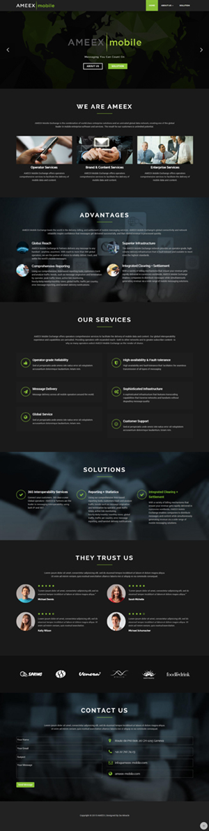 Web Design par Da Miracle pour AMEEX Mobile Exchange S.A. | Design #5978828