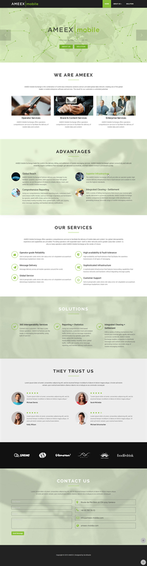 Web Design by Da Miracle for AMEEX Mobile Exchange S.A. | Design: #5980057