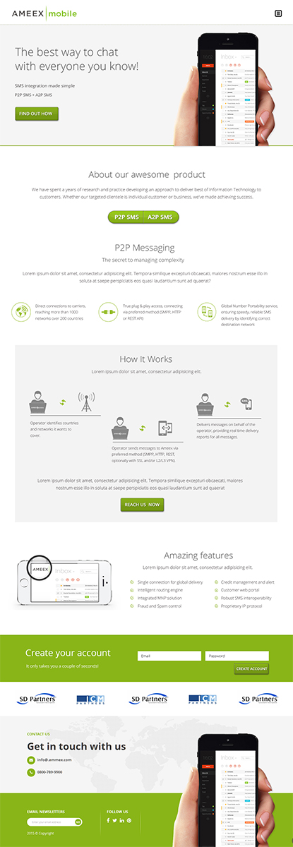 Web Design par Karthik_Designer pour AMEEX Mobile Exchange S.A. | Design #5973319
