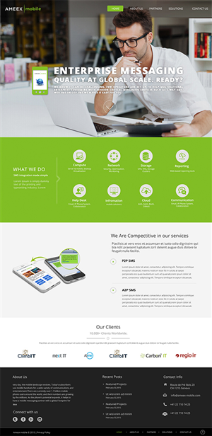 Web-Design von Karthik_Designer für AMEEX Mobile Exchange S.A. | Design: #5973326