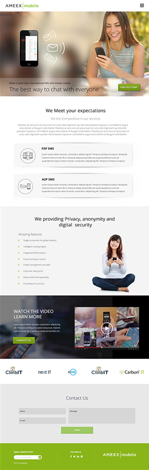 Web-Design von Karthik_Designer für AMEEX Mobile Exchange S.A. | Design: #5973329
