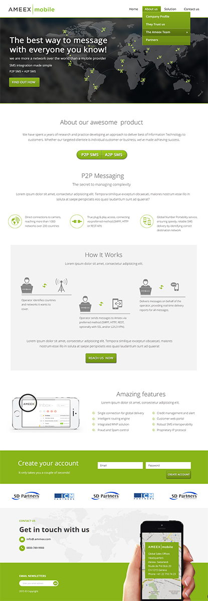 Web-Design von Karthik_Designer für AMEEX Mobile Exchange S.A. | Design #5990905