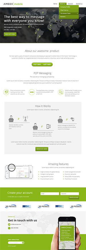Web-Design von Karthik_Designer für AMEEX Mobile Exchange S.A. | Design: #5990905