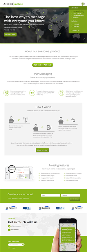 Web-Design von Karthik_Designer für AMEEX Mobile Exchange S.A. | Design: #5990930