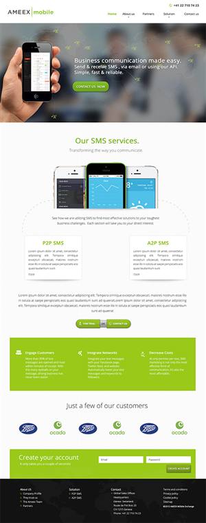 Web-Design von Karthik_Designer für AMEEX Mobile Exchange S.A. | Design: #5990937