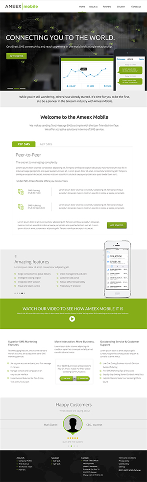 Web-Design von Karthik_Designer für AMEEX Mobile Exchange S.A. | Design: #5990942