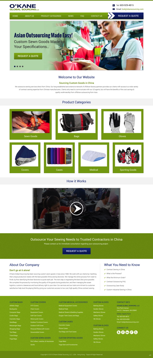 Modern, Masculine Web Design for a Company by pb | Design #6009108