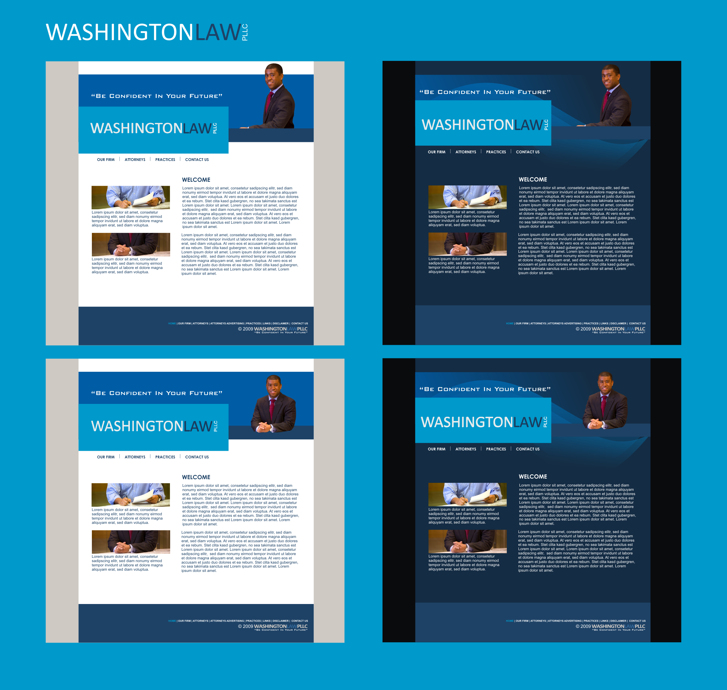 Web Design by SiddKidd for Washington Law PLLC | Design #8717