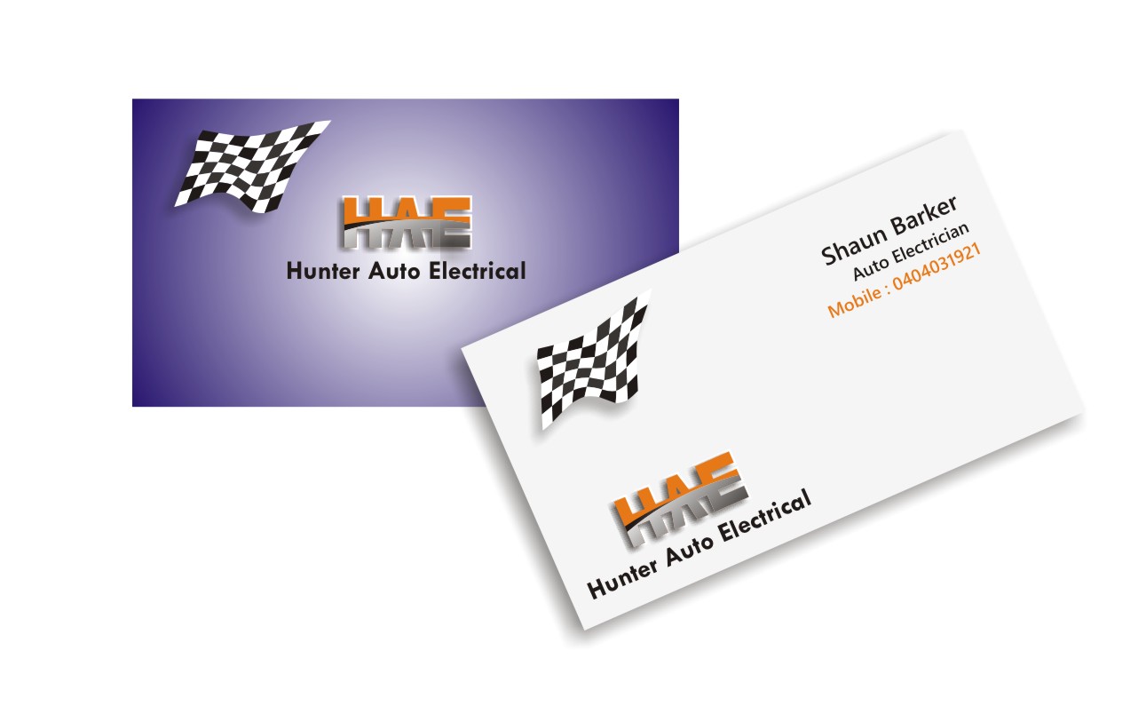 Diseño de Tarjeta de Presentación por Fusion Creatives para Hunter Auto Electrical | Diseño #1617474