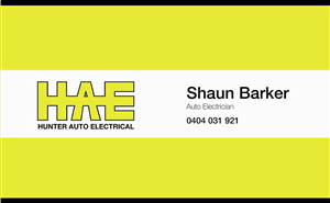Design de Carte de Visite par DreamChaser Studio pour Hunter Auto Electrical | Design : #1616960