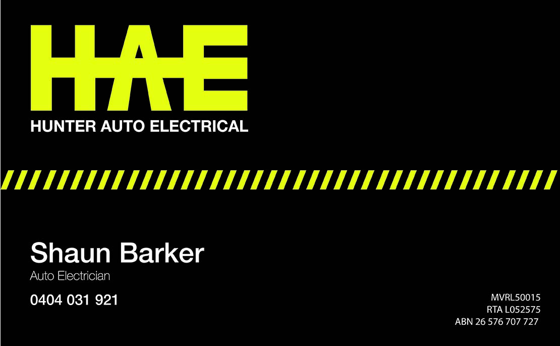 Business Card Design by DreamChaser Studio for Hunter Auto Electrical | Design #1616976