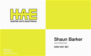 Design de Carte de Visite par DreamChaser Studio pour Hunter Auto Electrical | Design : #1616980