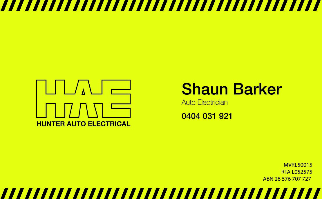 Design de Carte de Visite par DreamChaser Studio pour Hunter Auto Electrical | Design #1616983