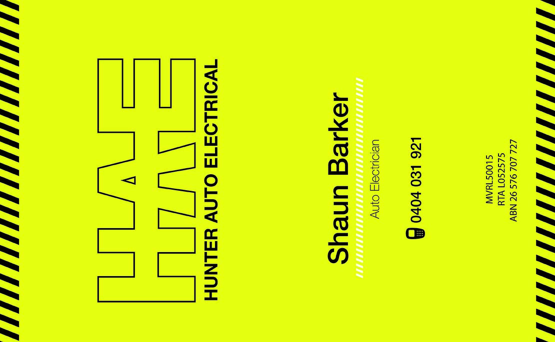 Business Card Design by DreamChaser Studio for Hunter Auto Electrical | Design #1620247