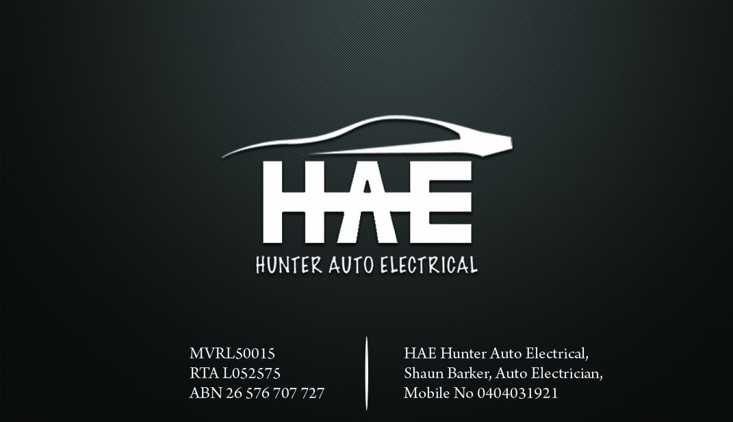 Visitenkarten-Design von TS Designs für Hunter Auto Electrical | Design #1610362