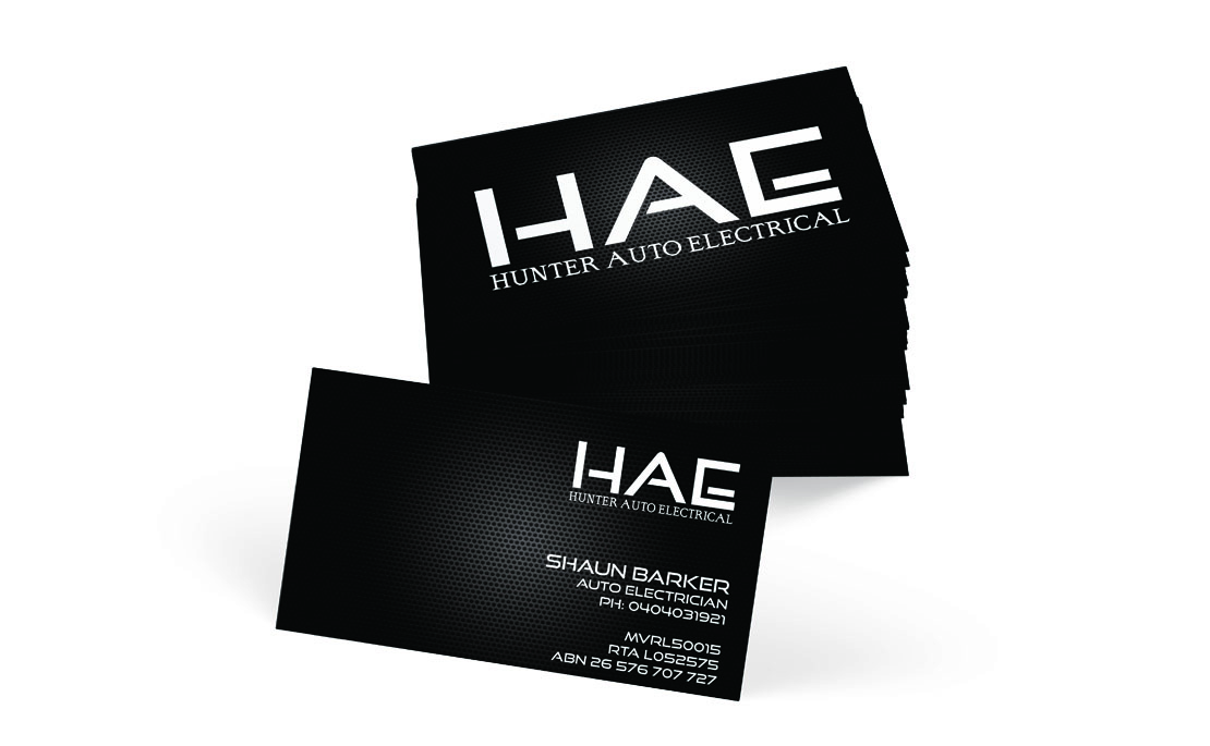 Business Card Design by christinevalentine for Hunter Auto Electrical | Design #1609534