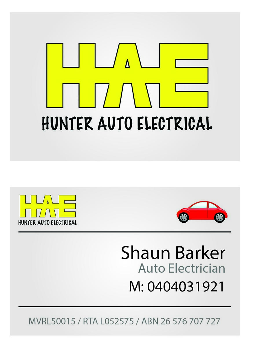 Business Card Design by Lou Sharp for Hunter Auto Electrical | Design #1610912