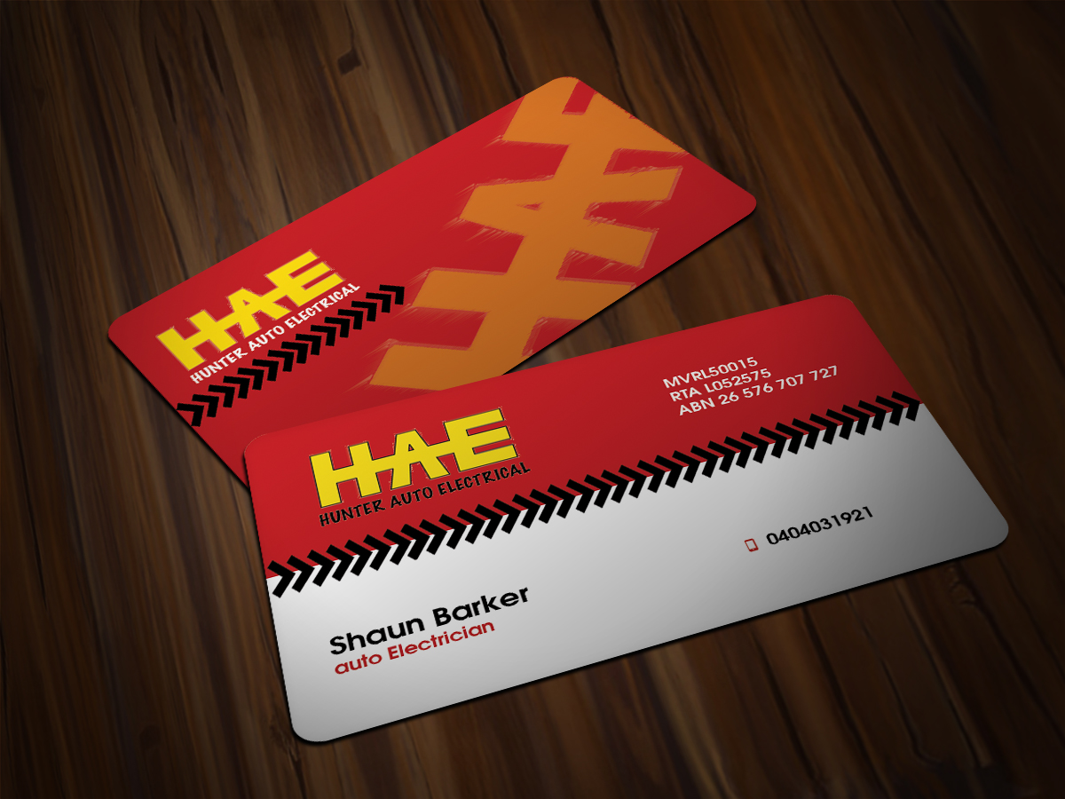 Visitenkarten-Design von Scorpius design für Hunter Auto Electrical | Design #1619021