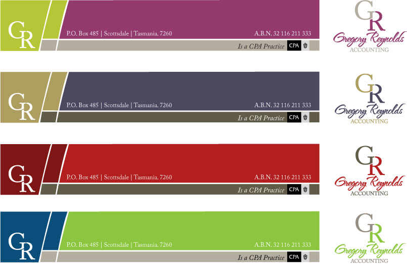Diseño de Papelería por NiteOwl Designs para Gregory Reynolds Accounting | Diseño #8668