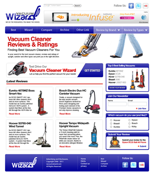 Vacuum Review Website Redesign | Web-Design von Robert Marks