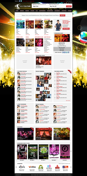 Website background design