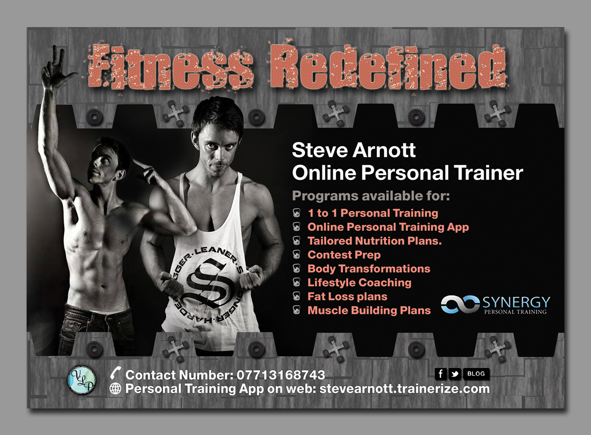 Diseño de Flyer por kamran.gfm para Steve Arnott Personal Training | Diseño #6016608