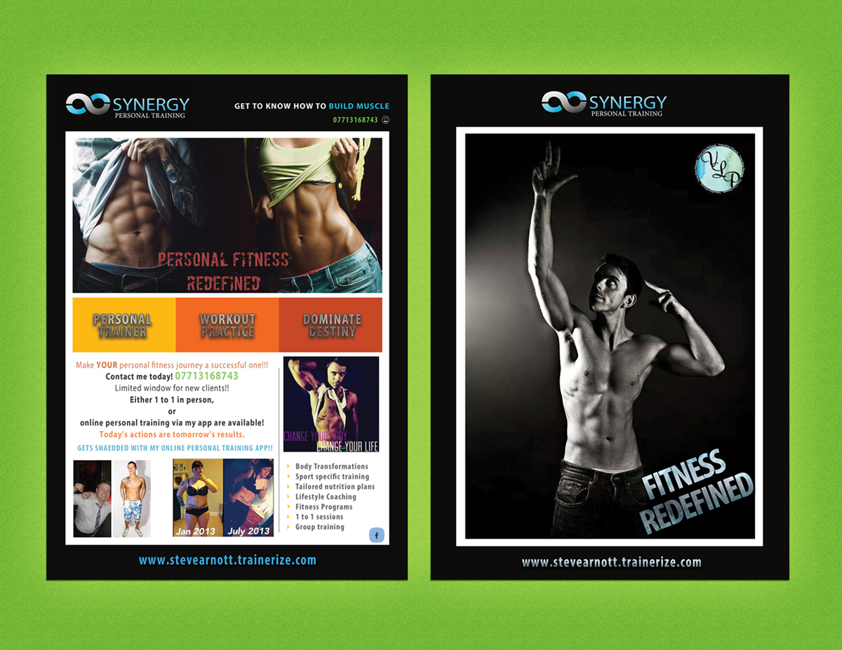 Flyer Design by Selda for Steve Arnott Personal Training | Design #5976701