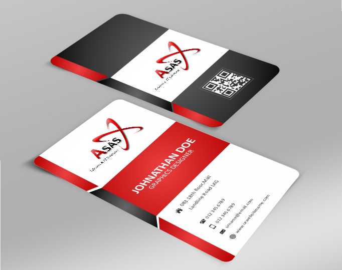 Visitenkarten-Design von AwsomeD für ASAS Telecom & IT Solutions | Design #5978647
