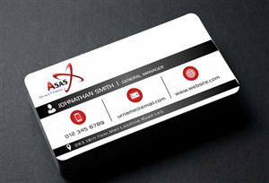 Business Card Design by AwsomeD for ASAS Telecom & IT Solutions | Design: #5978651
