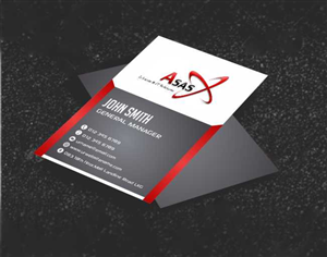 Business Card Design by AwsomeD for ASAS Telecom & IT Solutions | Design: #5978660