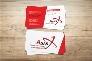 Business Card Design by diRtY.EMM for ASAS Telecom & IT Solutions | Design #5985248