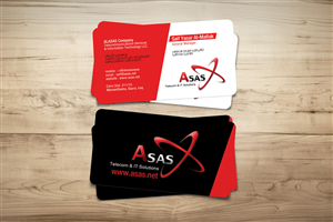 Business Card Design by diRtY.EMM for ASAS Telecom & IT Solutions | Design: #5985264
