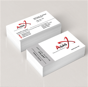 Business Card Design by Lanka Ama for ASAS Telecom & IT Solutions | Design: #5979673