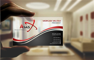 Business Card Design by szabist for ASAS Telecom & IT Solutions | Design: #5978426