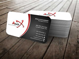 Business Card Design by szabist for ASAS Telecom & IT Solutions | Design: #5978428