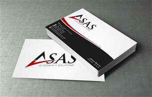 Business Card Design by szabist for ASAS Telecom & IT Solutions | Design: #6164137