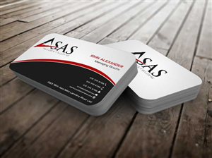 Business Card Design by szabist for ASAS Telecom & IT Solutions | Design: #6164143