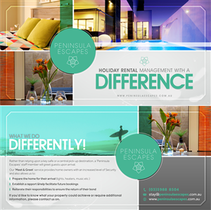 Holiday Rental Company Flyer Design (DL not A5)