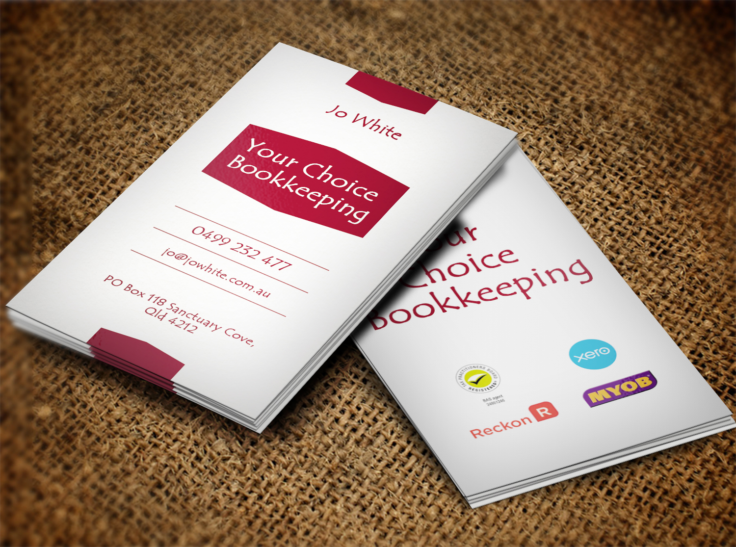 Business Card Design by Lanka Ama for Your Choice Bookkeeping | Design #5971902