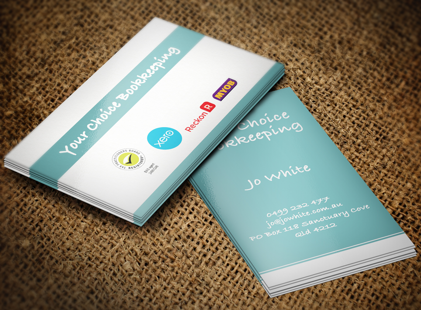 Business Card Design by Lanka Ama for Your Choice Bookkeeping | Design #5971926