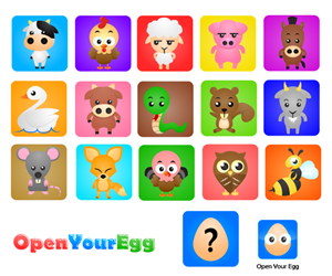 Picture memory matching game for kids